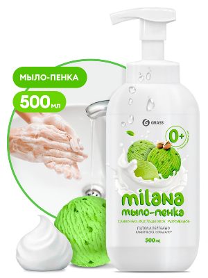 Мыло-пенка MILANA с пенным триггером 500 мл Сливочно-фисташковое мороженое
