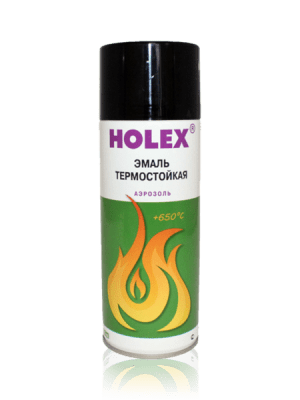Краска-cпрей HOLEX(Холекс) терм. черная 520мл(12)