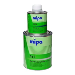 Грунт MIPA(Мипа) акриловый 4+1 серый 1л + 0,25л